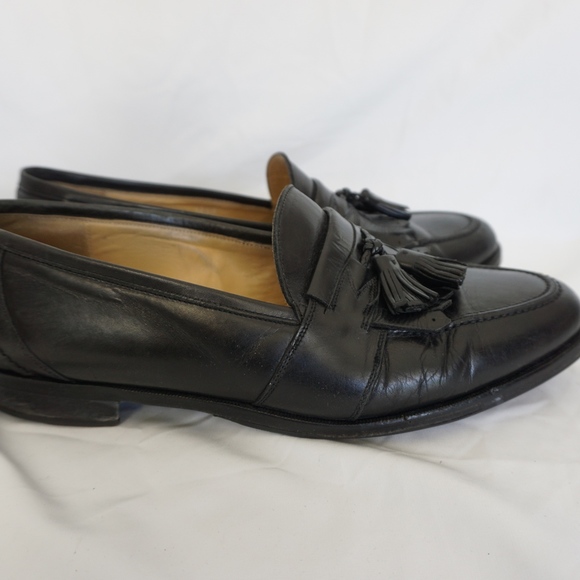 Johnston & Murphy Black Tassel Loafer Shoes main image 3